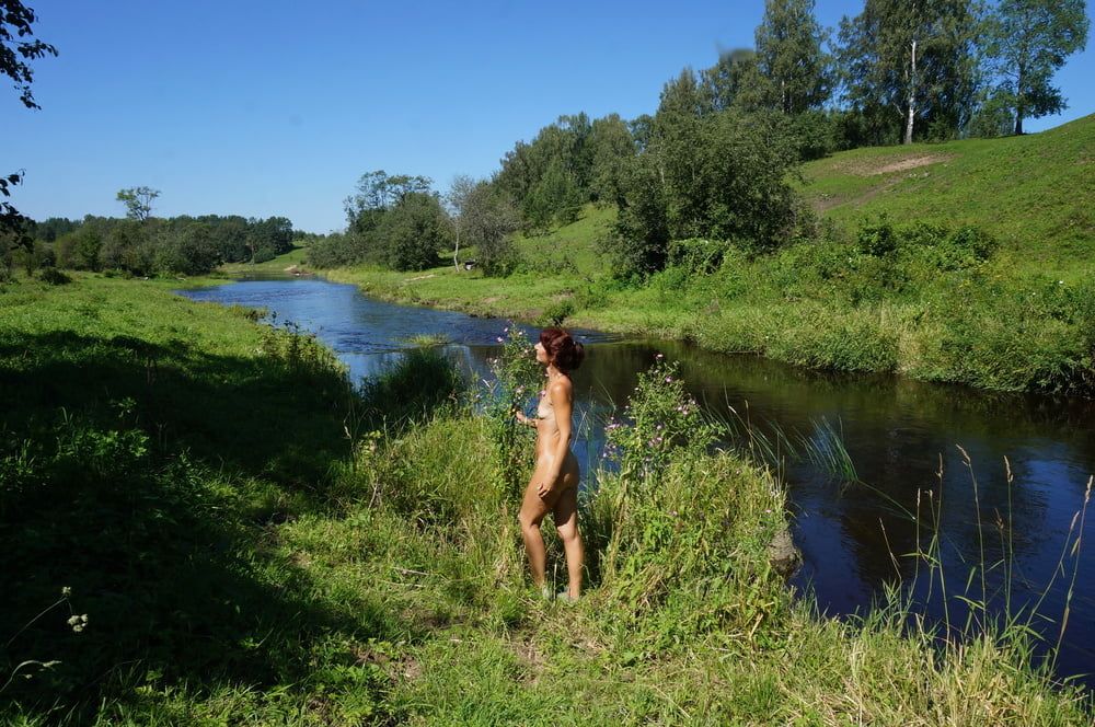 Nude walk upon river #31