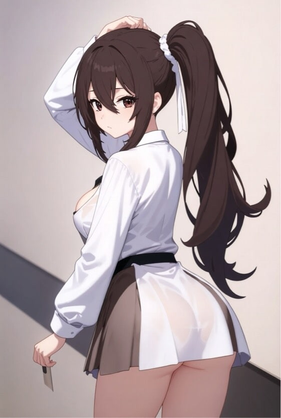 Cute Anime Girls Showing Their Curvy Poses – AI Art Collecti #26