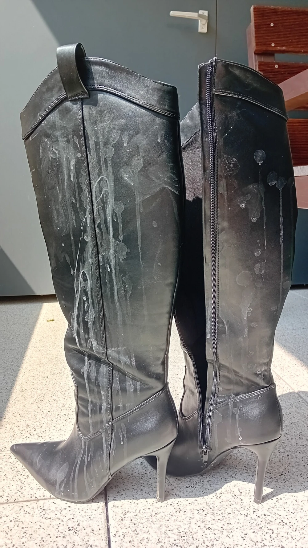 cum stained boots #2