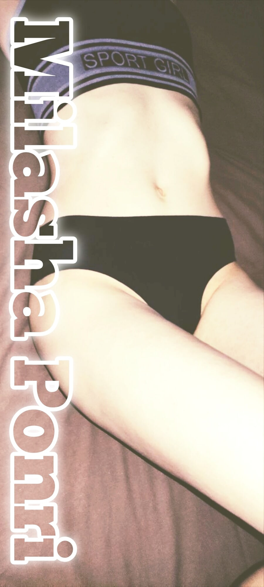 In panties. Milasha Ponri