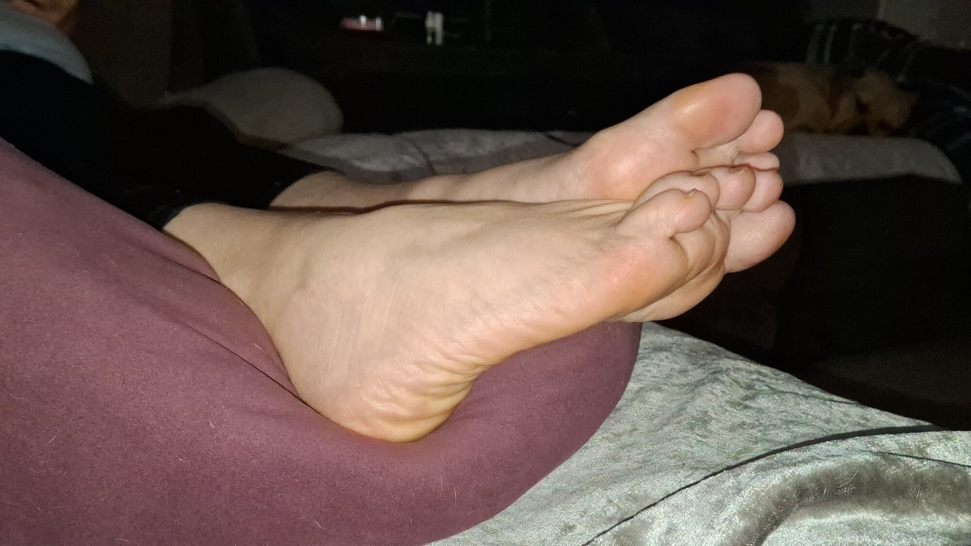 Girlfriend teases me with her soft cute feet #10