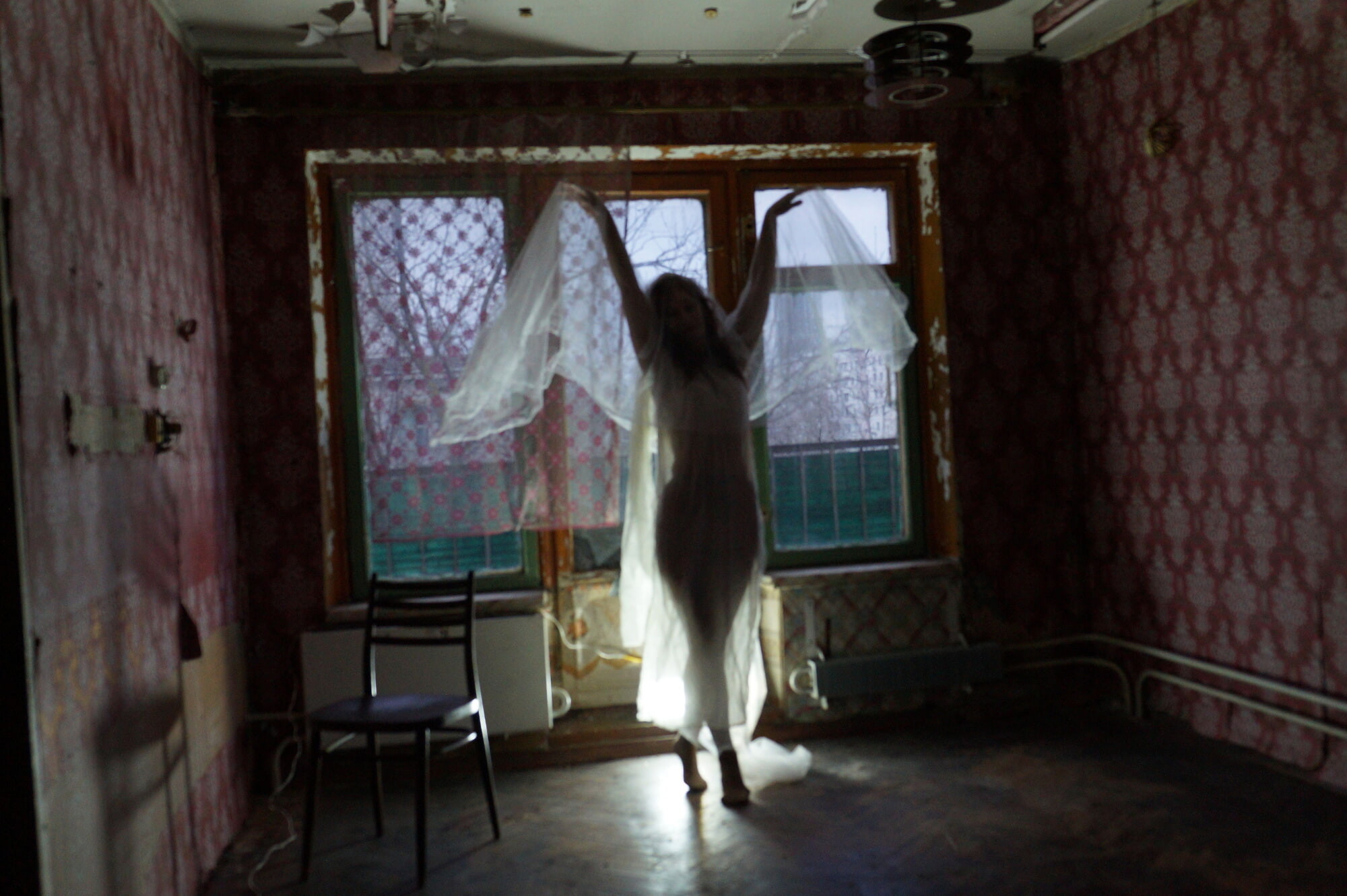 Ghost in a-maj in abandoned House #47