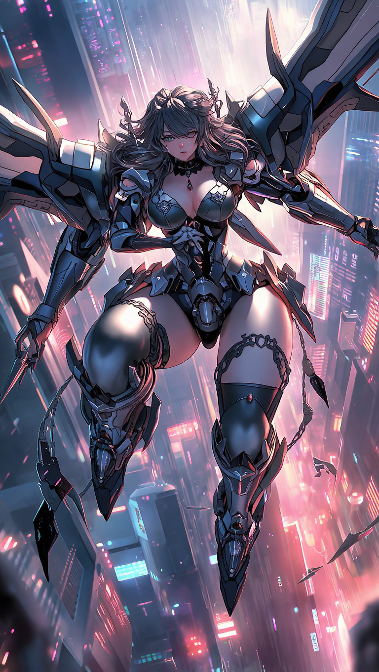 Cyberpunk mecha girls (Ai models) #13