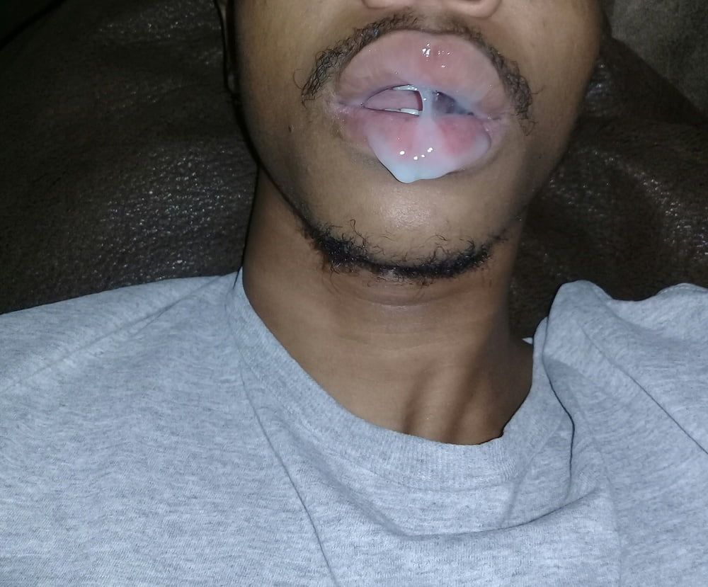 MY THICK JUICY LIPS WITH CUM #4