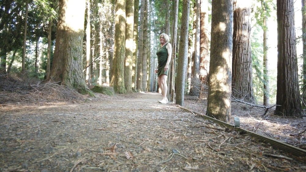 Crossdress Walk in the Pine forest #3