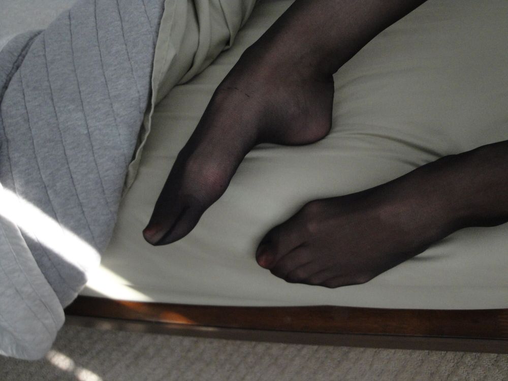 Black Pantyhose Feet #10