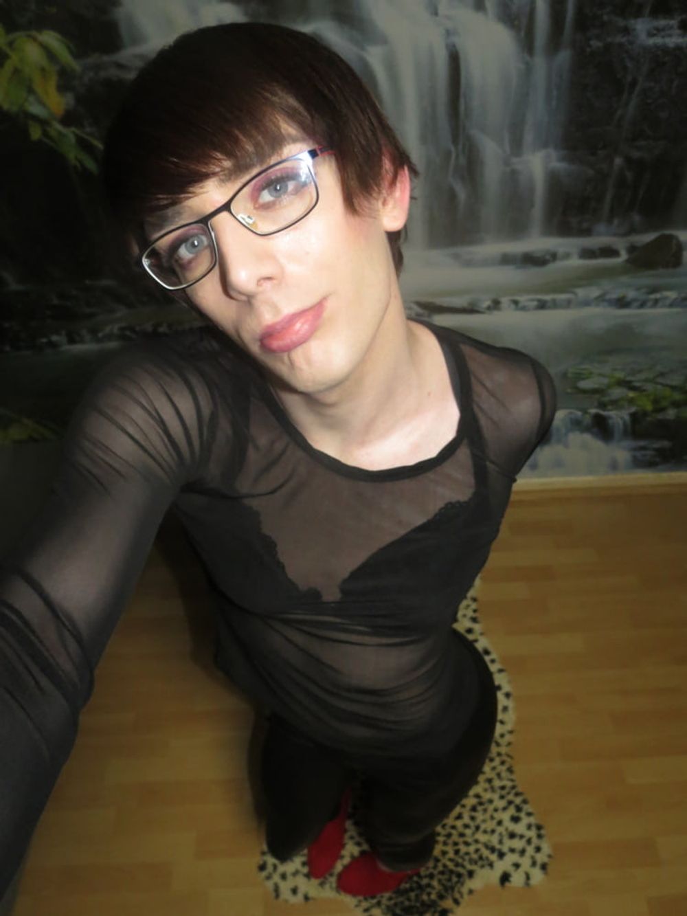 Sissy Faggot In Black #2