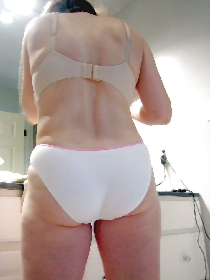 MarieRocks 50+ White Panties Thong Bra #21