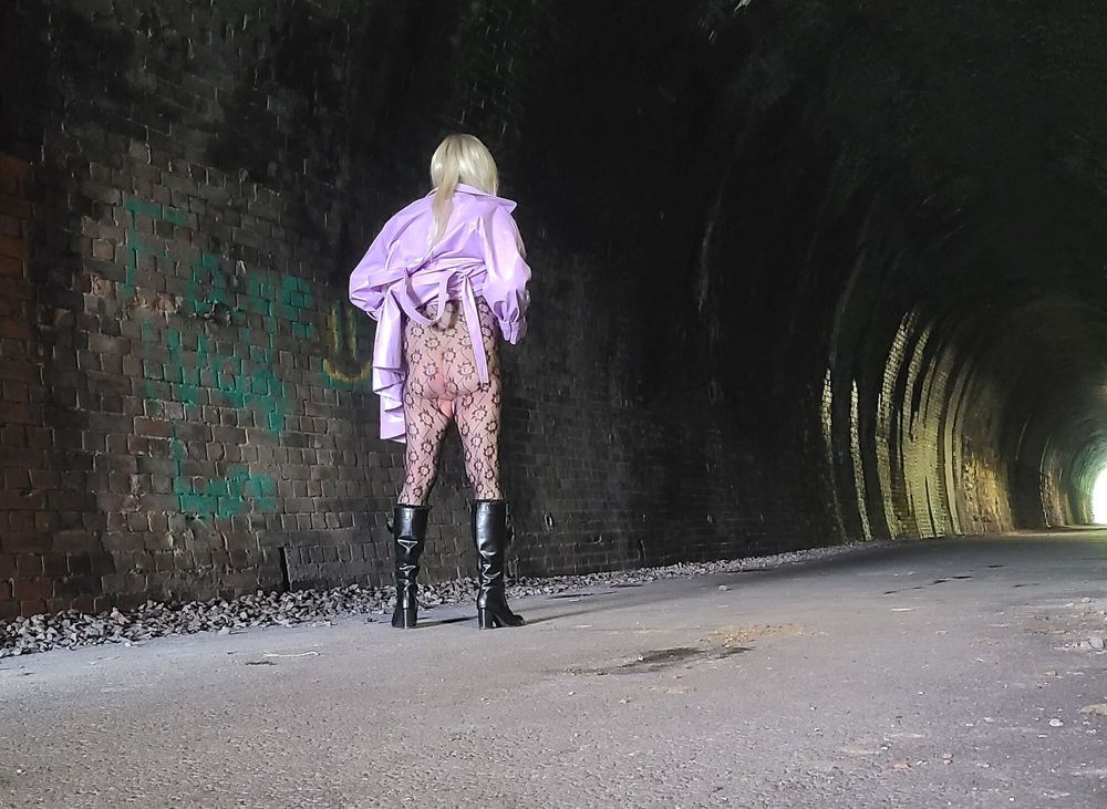 sissy in old tunnel #32