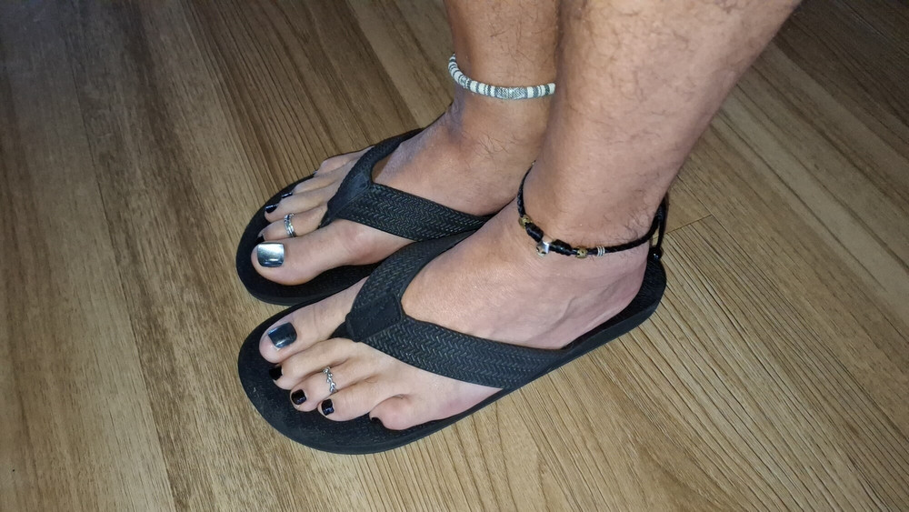 Dick and painted toes #5