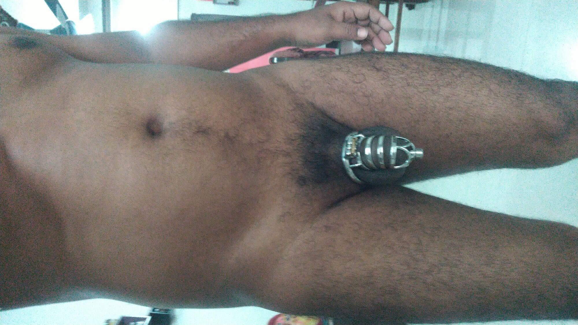 After 7 days Chastity Cage with Huge deep catheter Tube #3