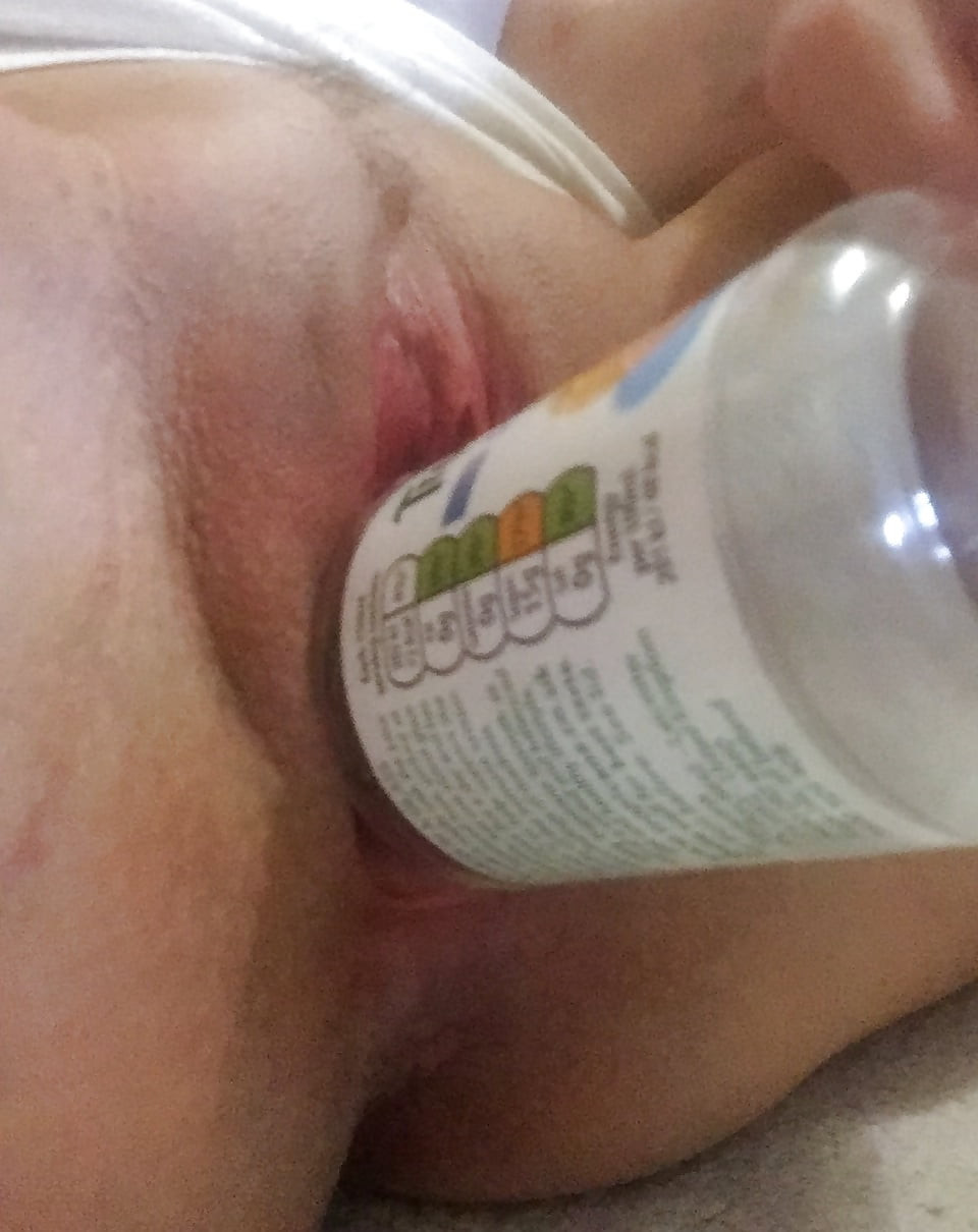 The neck of a Tropicana bottle swallowed #2