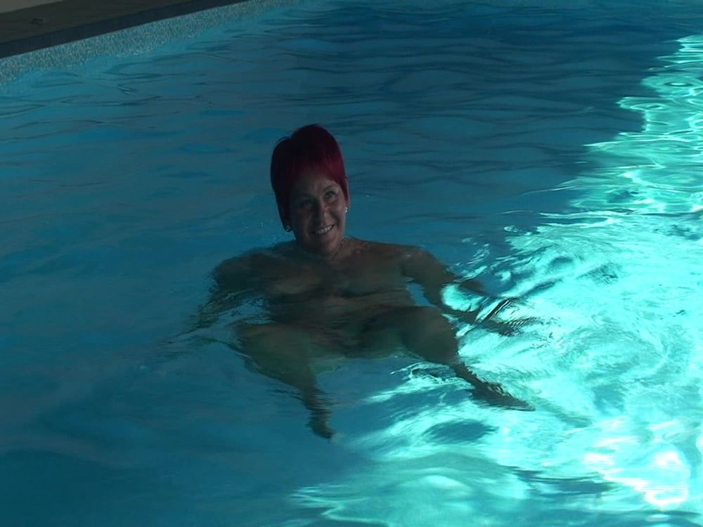 Naked swim in the pool #26