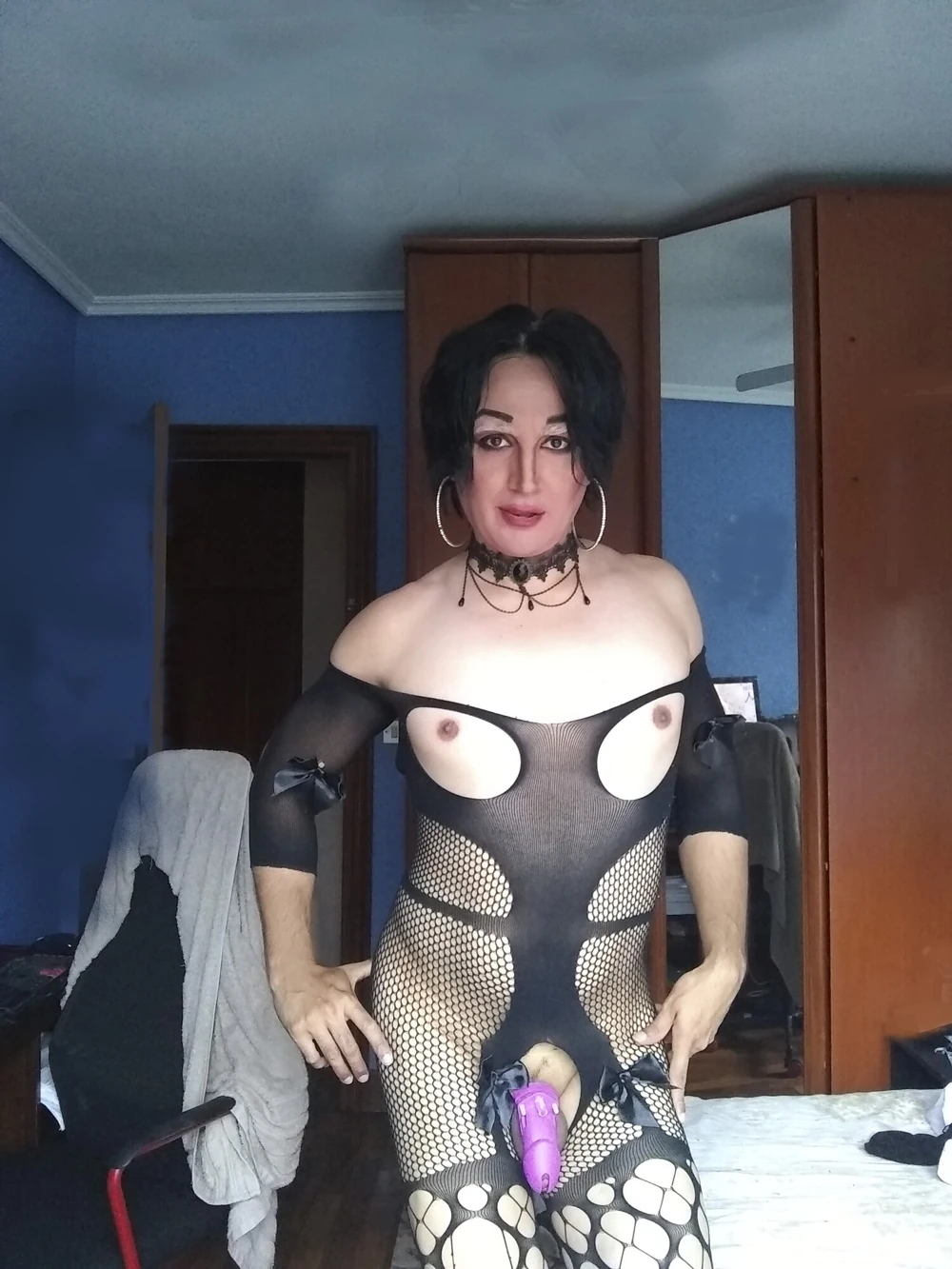 Sissy taniax in Gothic stockings #3