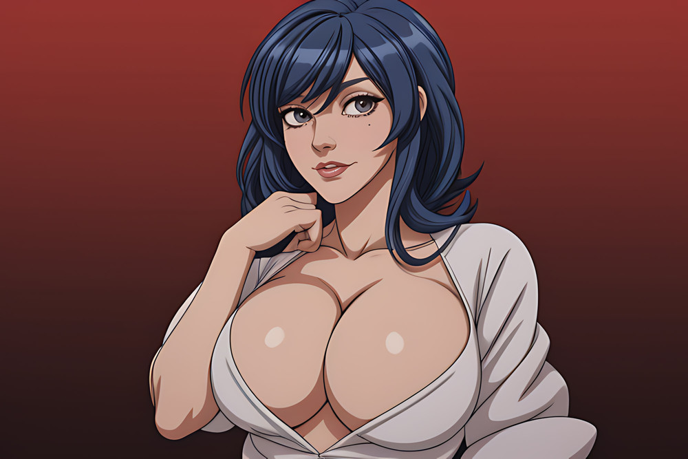 Sexy Dark Hair Hentai #4