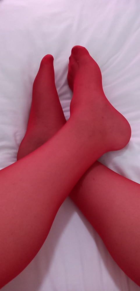 LADYBOY legs in stockings #2