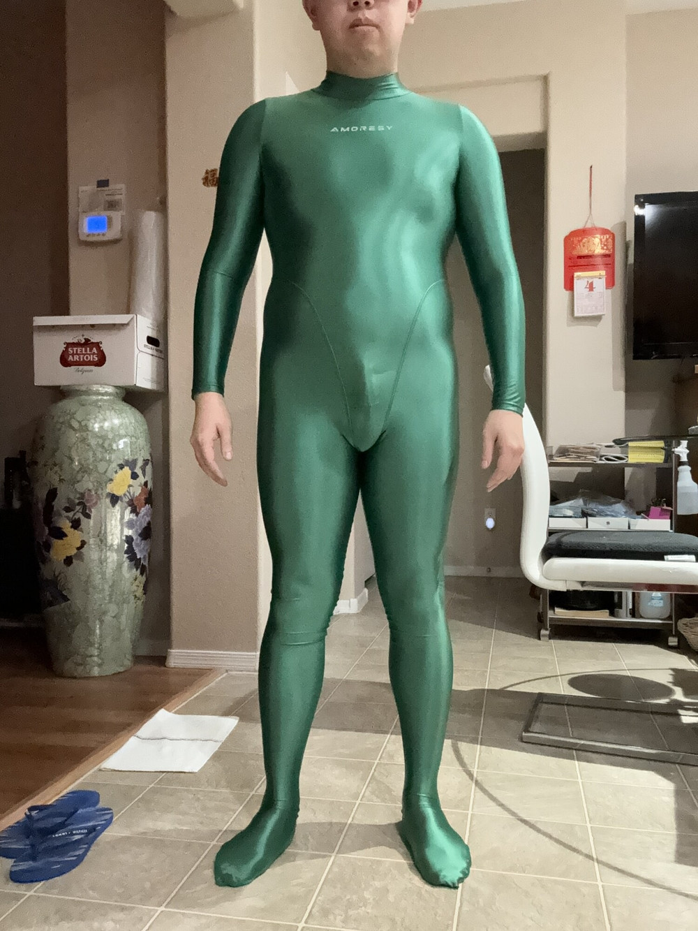 Green Amoresy Spandex Suit