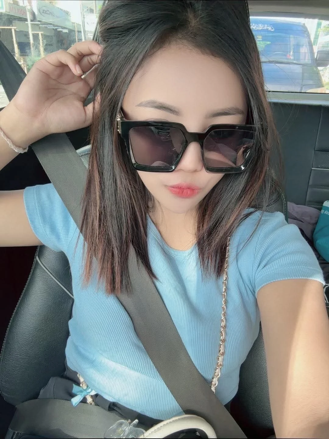 on the road