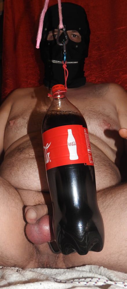 Ballbusting with Coke Bottle #8