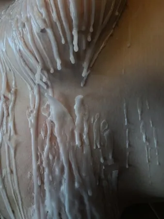 breasts in hot wax         