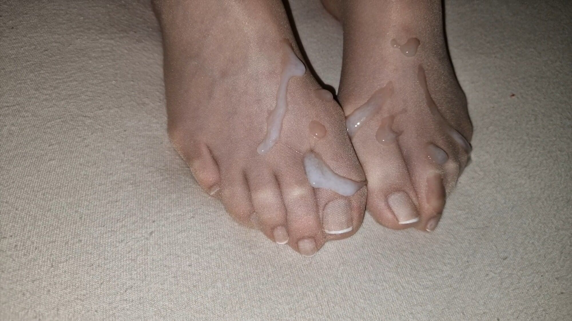 Semen on wife&#039;s feet all the time #40