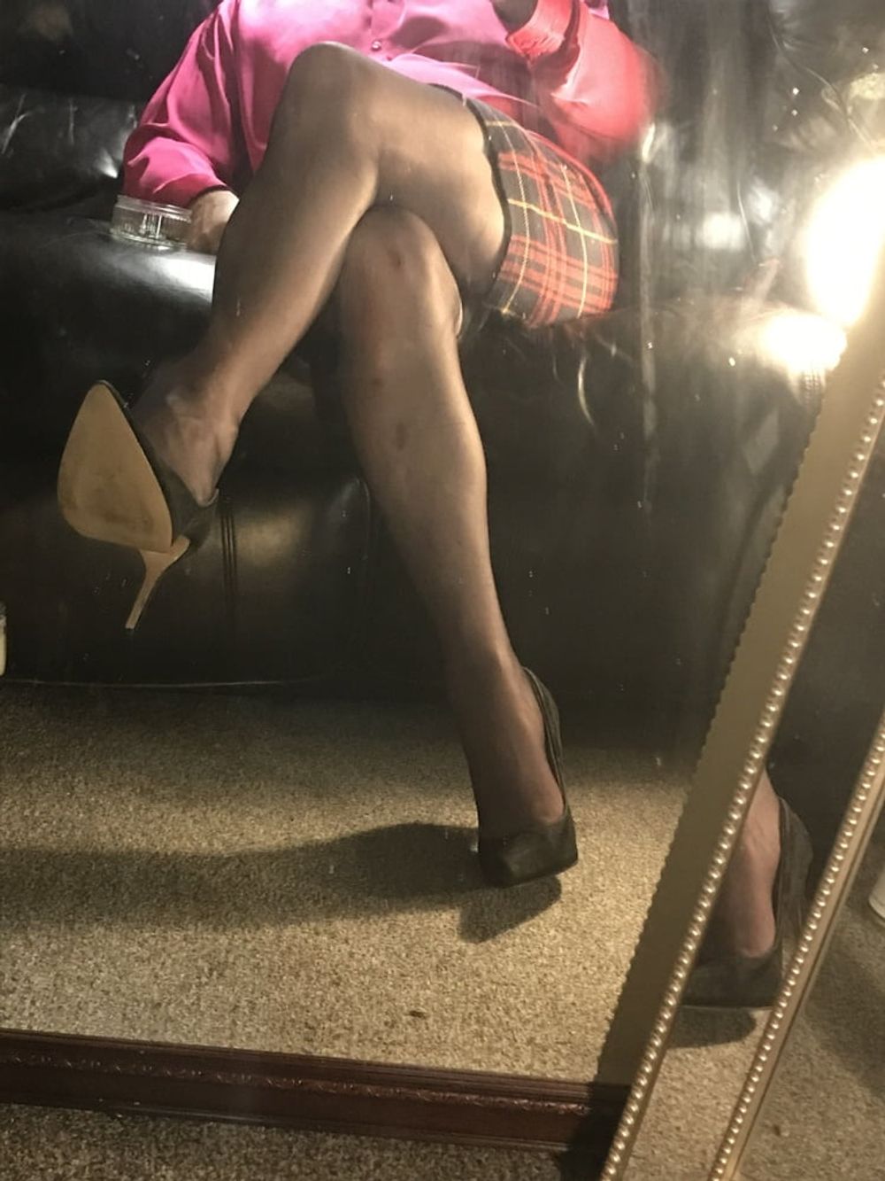 Heels nylons cock #2