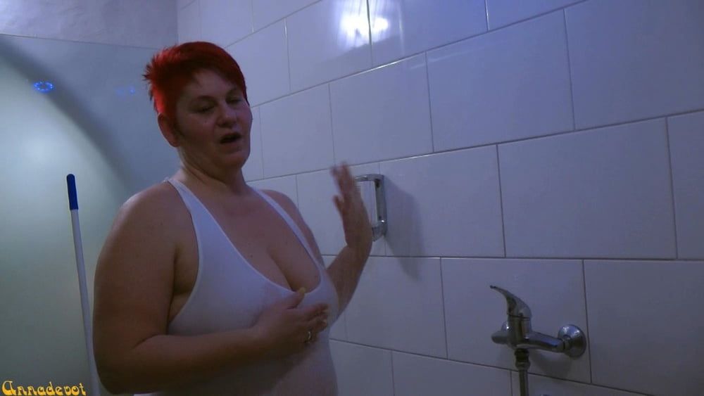 Transparent SWIMSUIT under the SHOWER #3