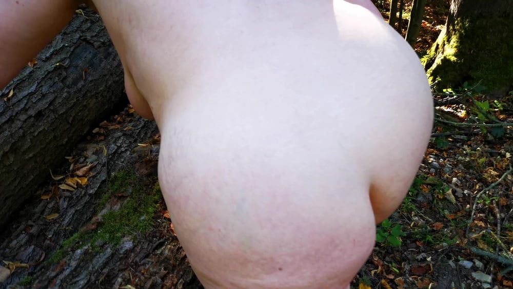 Real naked masturbation  in woods #50