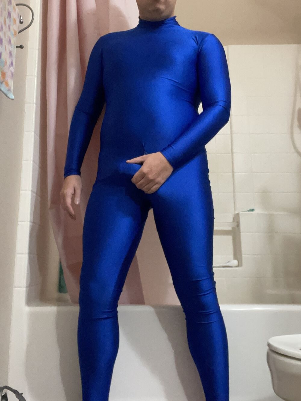 Blue Lycra Spandex Suit  #6