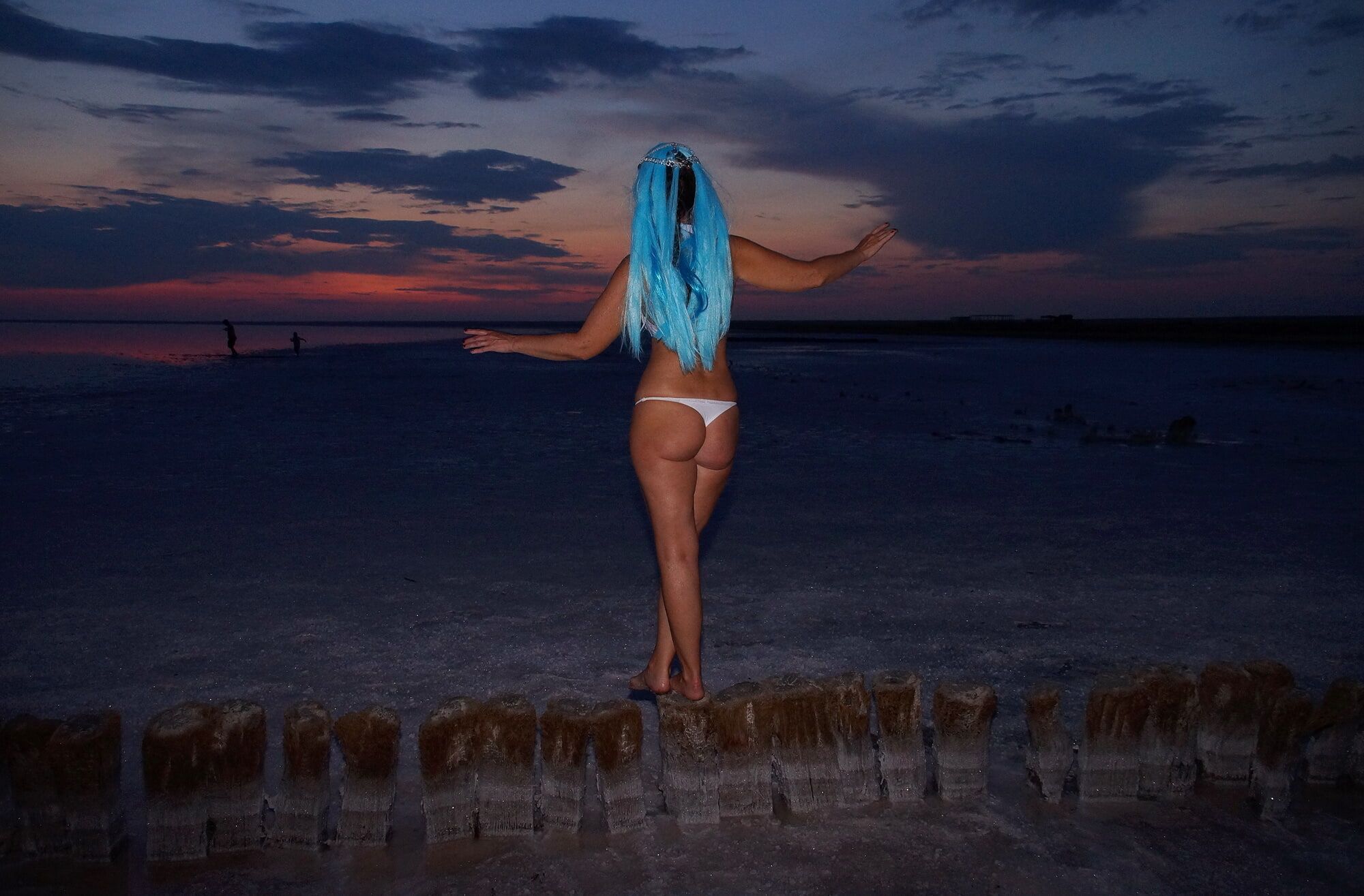 Bikini on Sunset Background #22