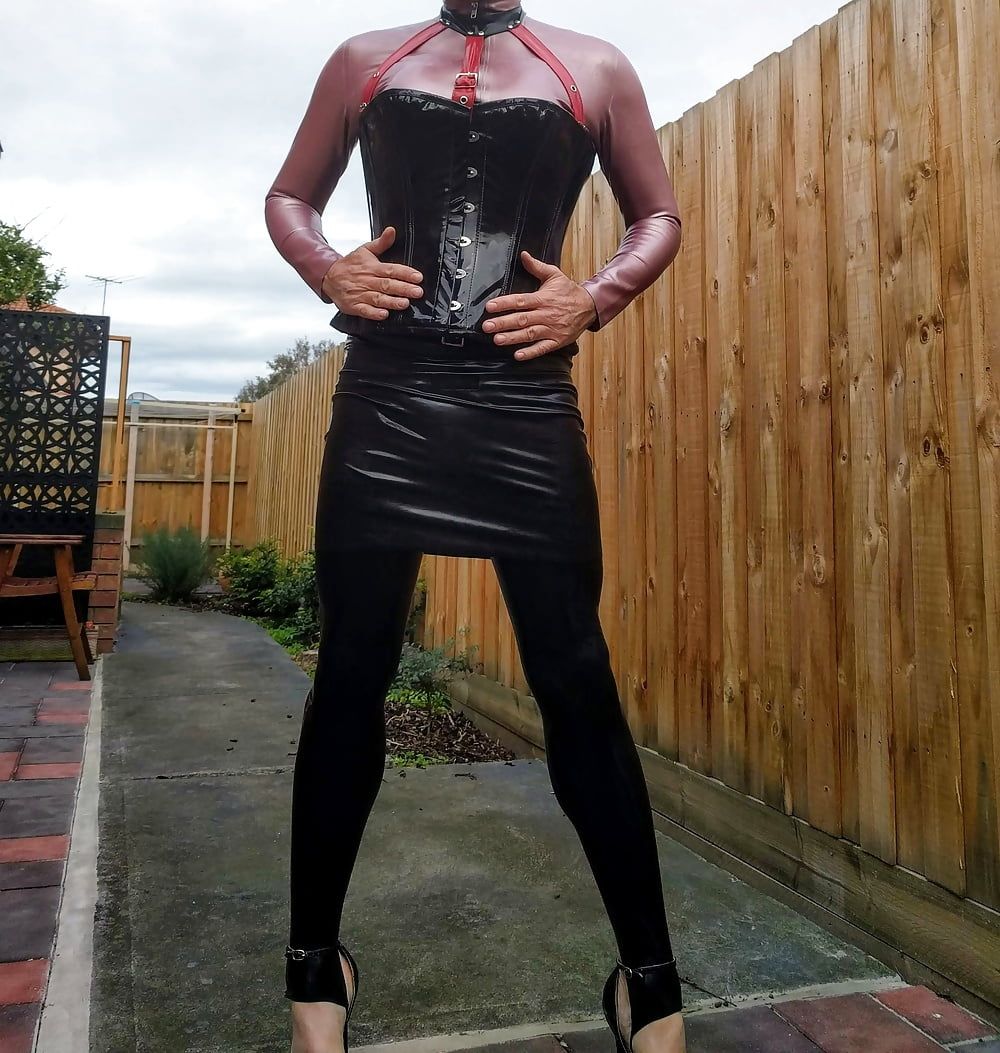 Rose Latex Top - Headless #8