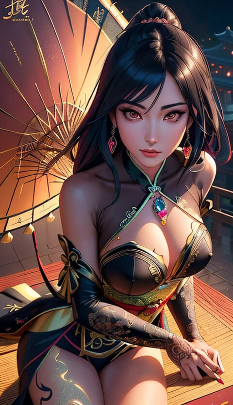 chinese temple (Ai models) #46
