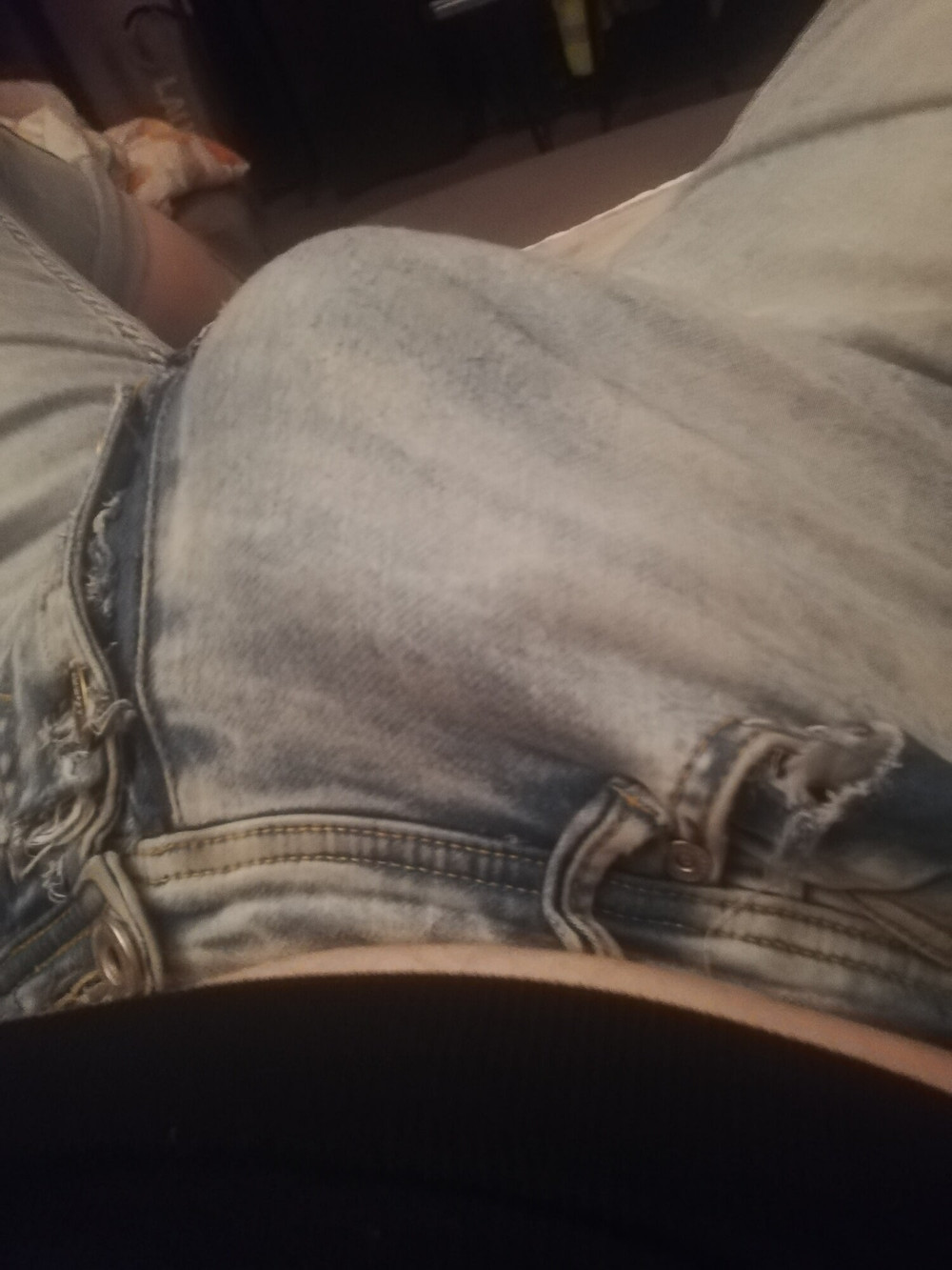 Showing off my horny bulging jeans #40