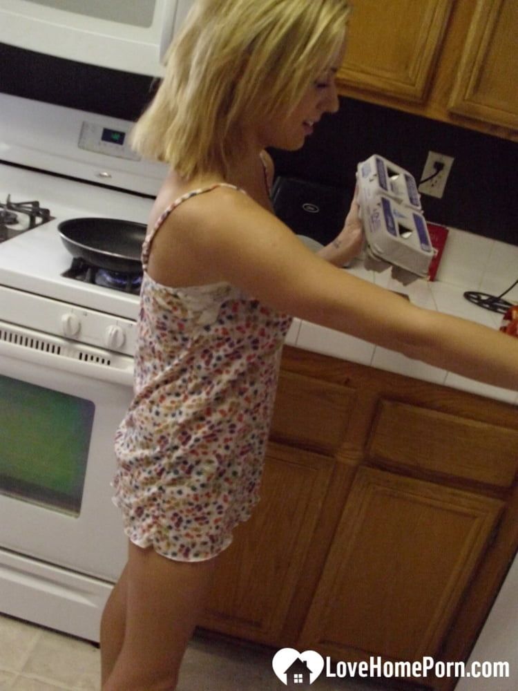 My wife really enjoys cooking while naked #5