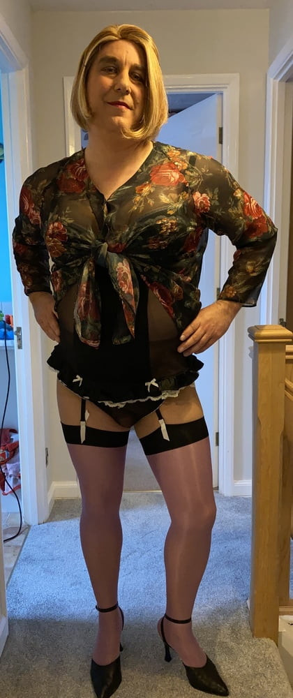 Purple stockings and lingerie #13