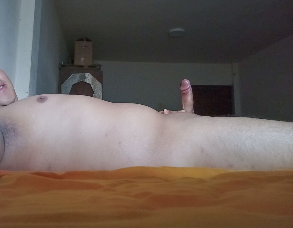 Me lying down and my penis standing - 02 (Naked and Excited) #17