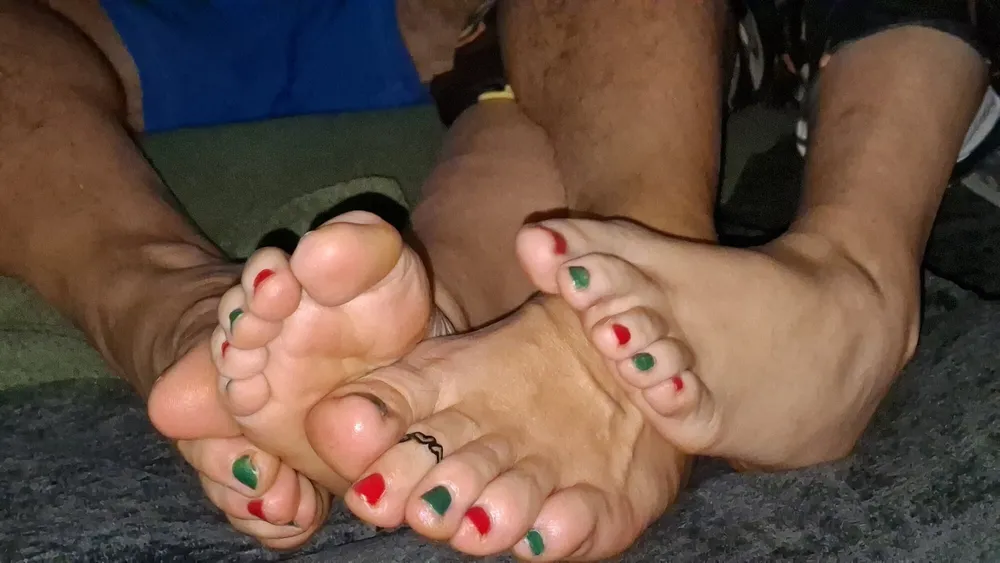 Showing off our cute soft pedicured feet #8