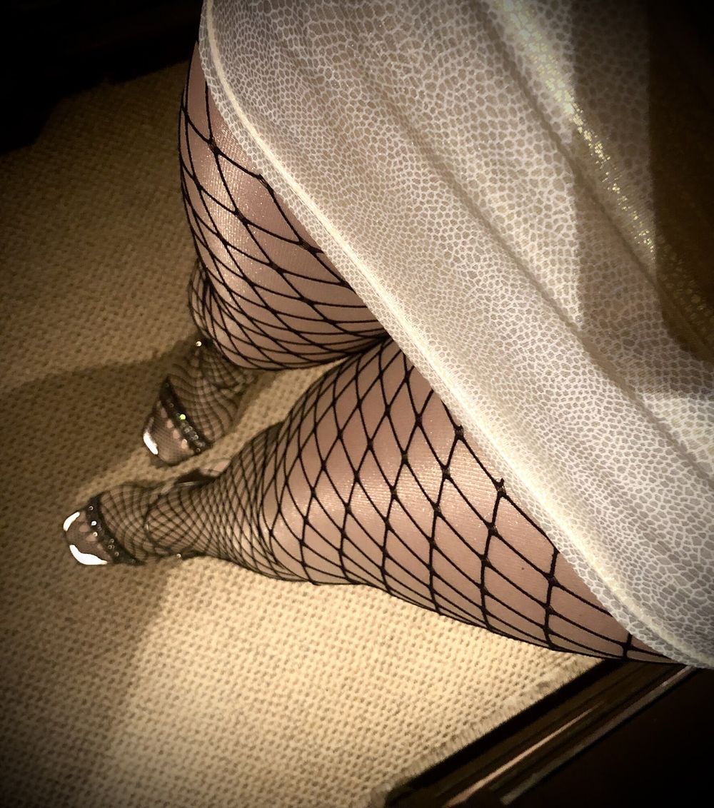 My legs on shiny pantyhose! #33