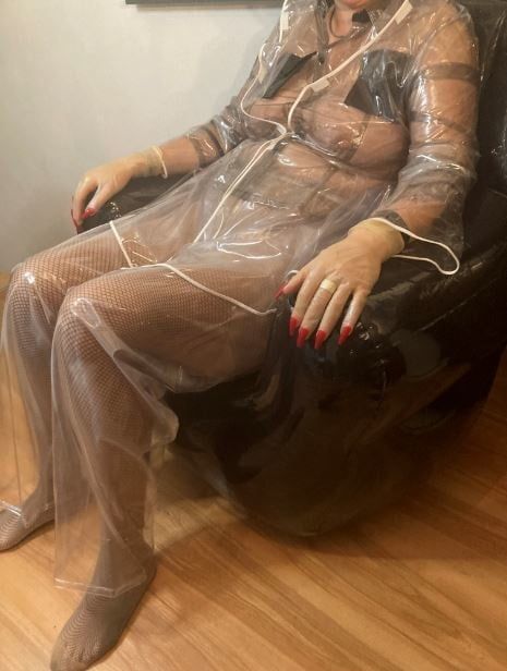 Clear High Heels and Clear PVC Fetish #2