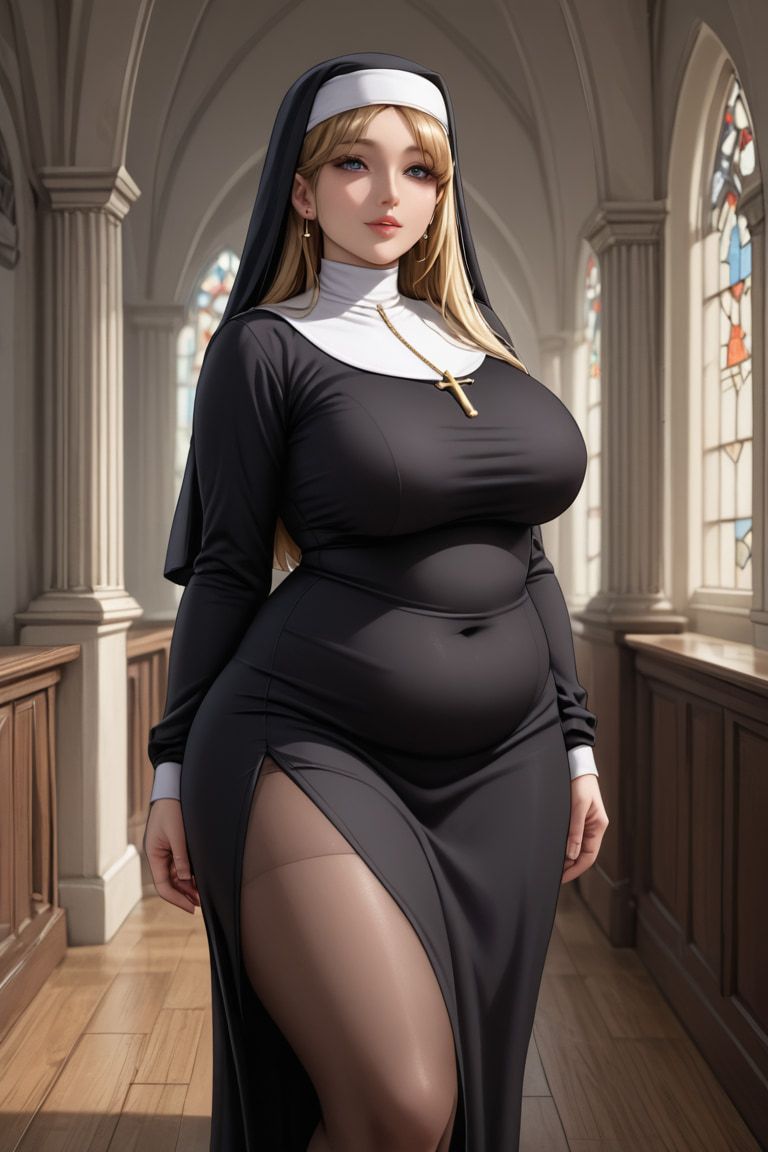 Attractive Busty Nun #3