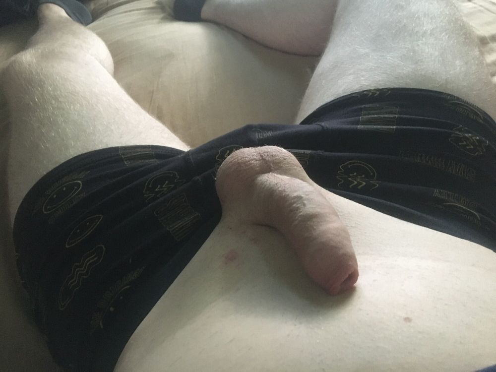 Shaved Dick With Cum Filled Balls Cockhead Foreskin Play #23