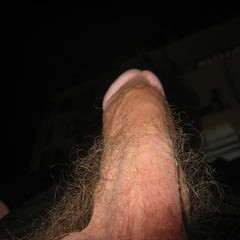 Erect penis in the office