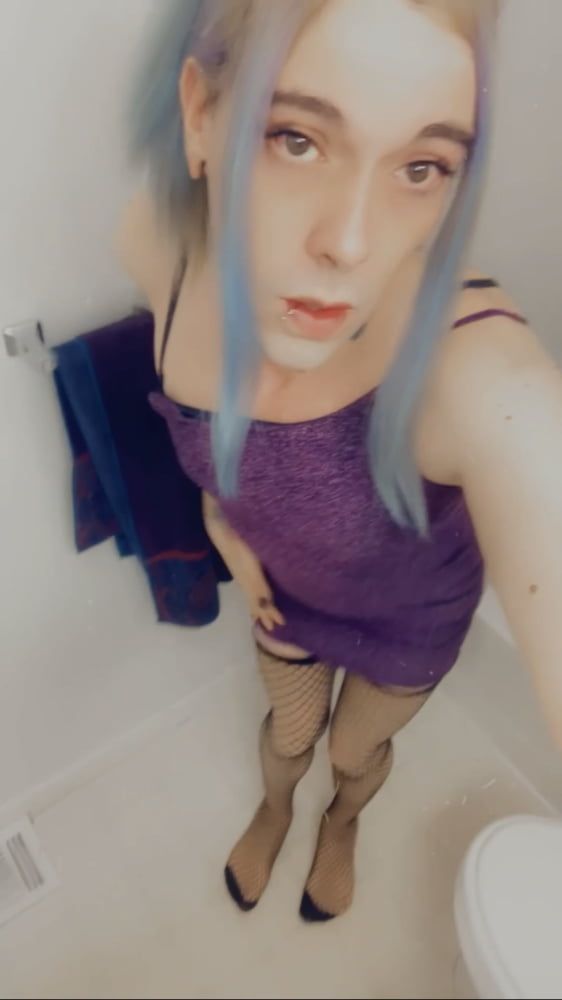 Hot Purple Minidress Slut #30