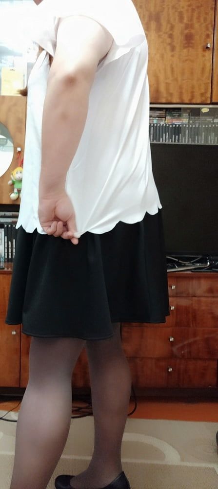 black skirt&white blouse p.3 #9