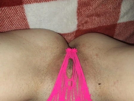 in pink sexy stocking         