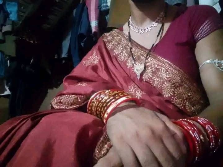 Wear red saree #22