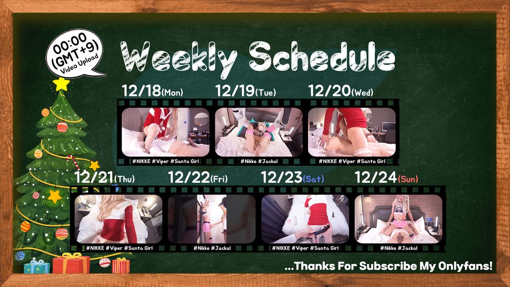 12.18-12.24 UPLOAD SCHEDULE