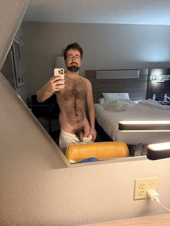 showing off my nice hairy cock