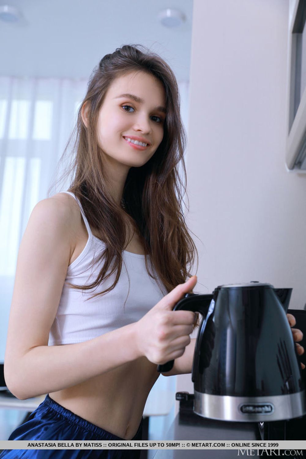 Lovely Anastasia Bella prepares her breakfast and decides to get naked #4