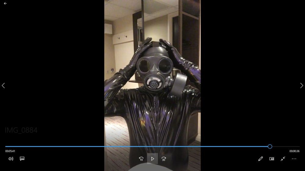 gasmask catsuit dressing #5